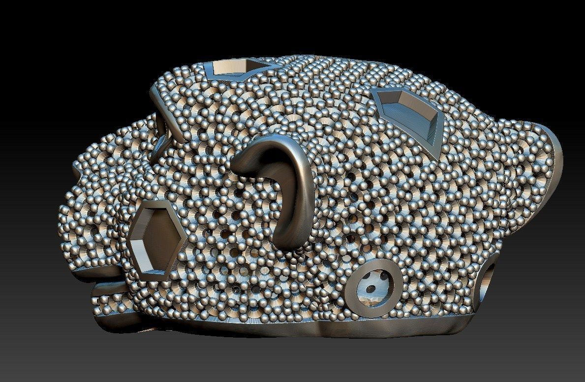 PANTHER PENDANT 3D print model_2