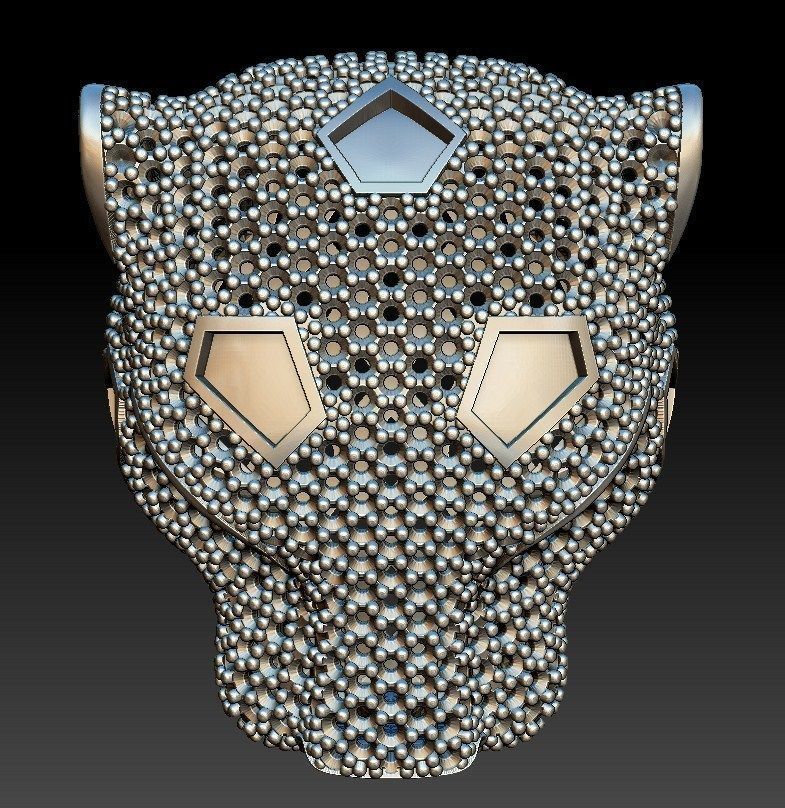 PANTHER PENDANT 3D print model_1