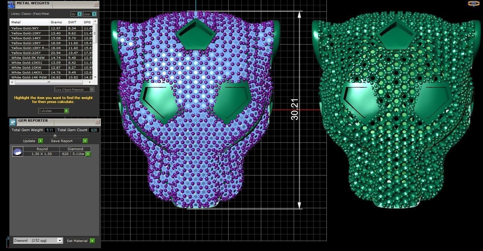 PANTHER PENDANT 3D print model_6