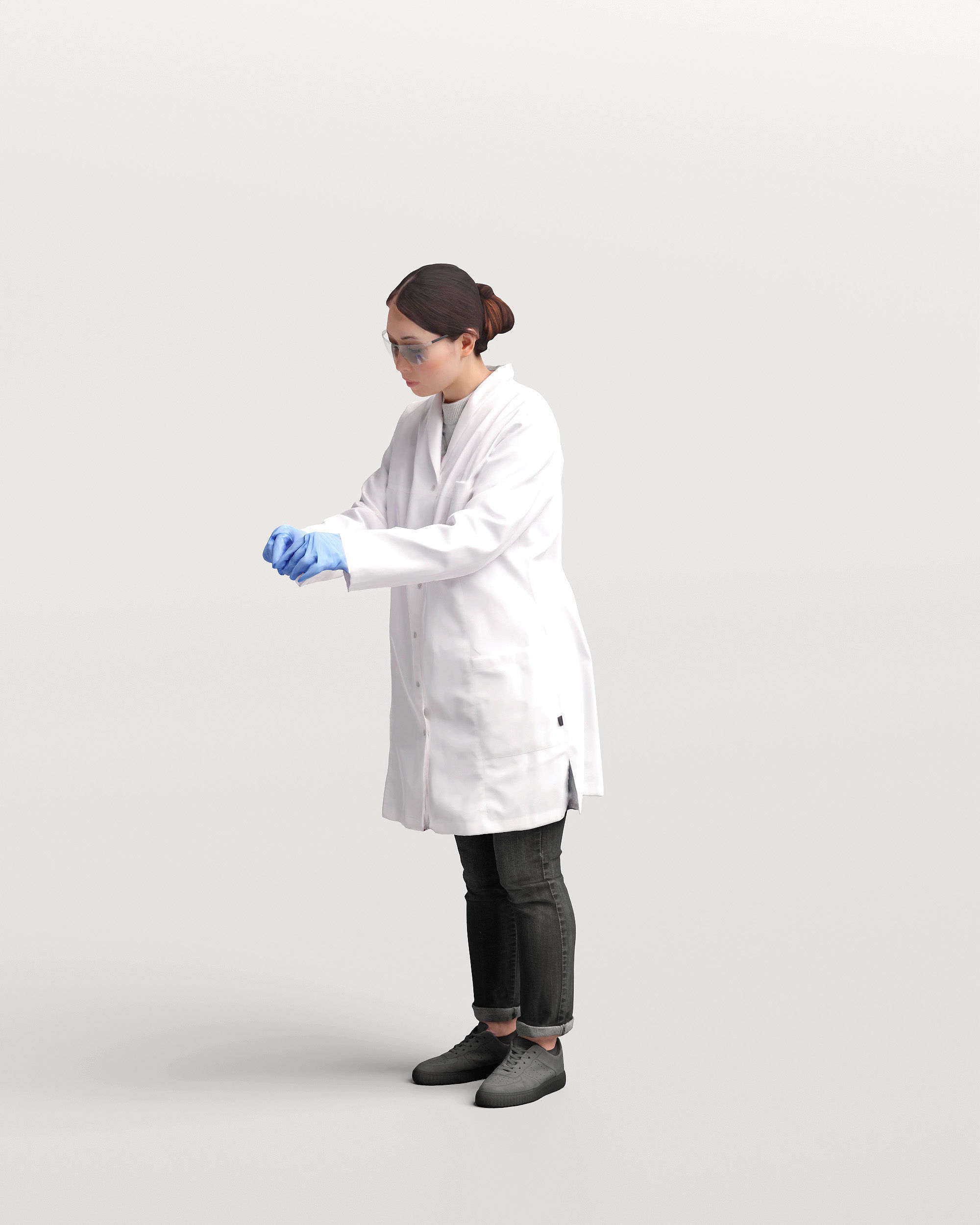 Humano Scientist in a lab 2205-6 3D model_5