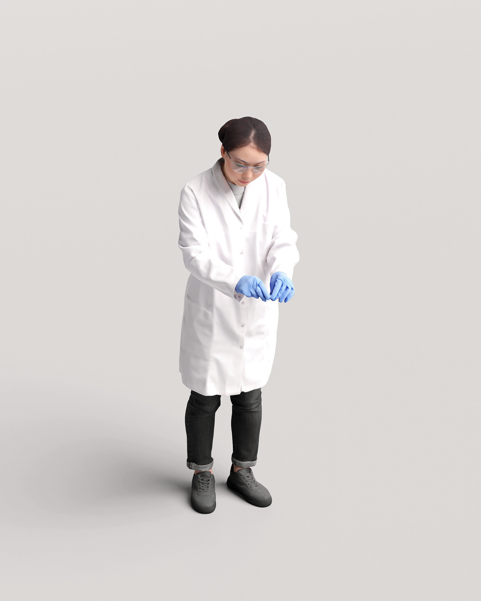 Humano Scientist in a lab 2205-6 3D model_8