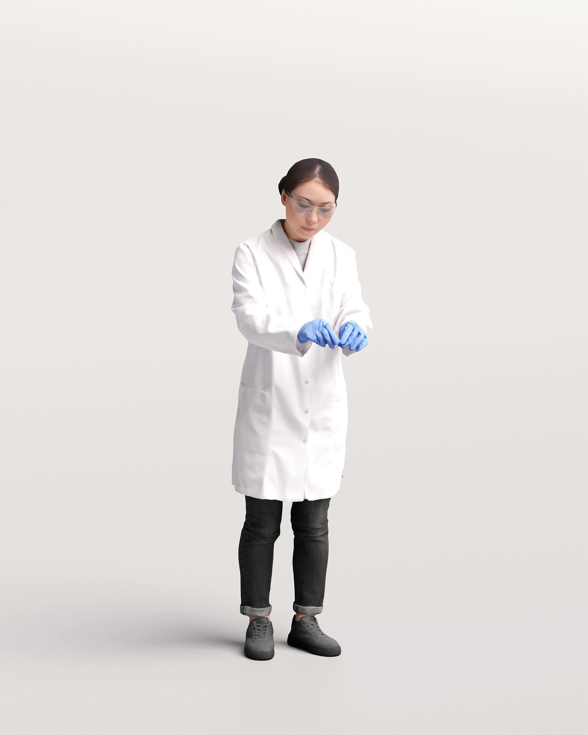 Humano Scientist in a lab 2205-6 3D model_1