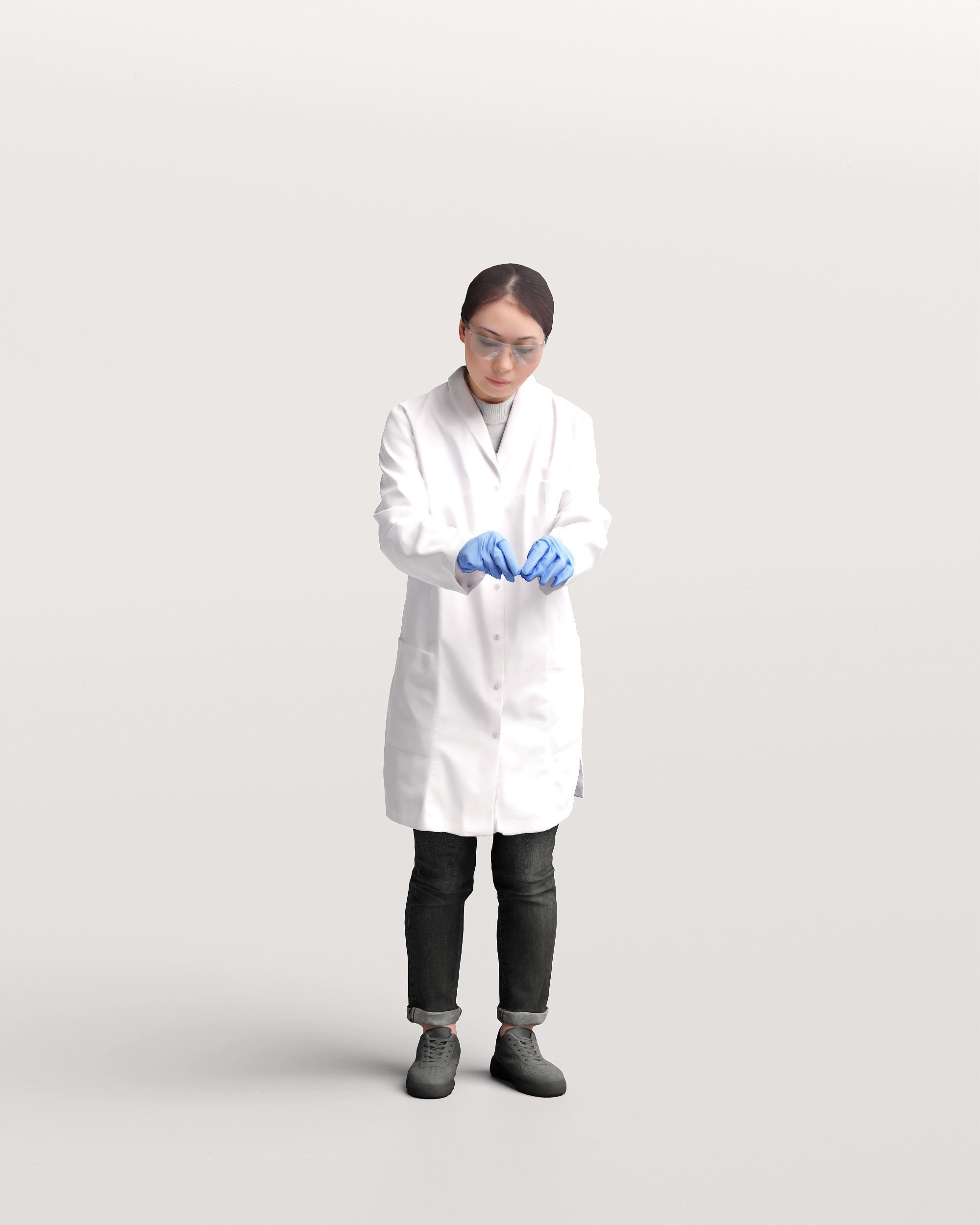 Humano Scientist in a lab 2205-6 3D model_3
