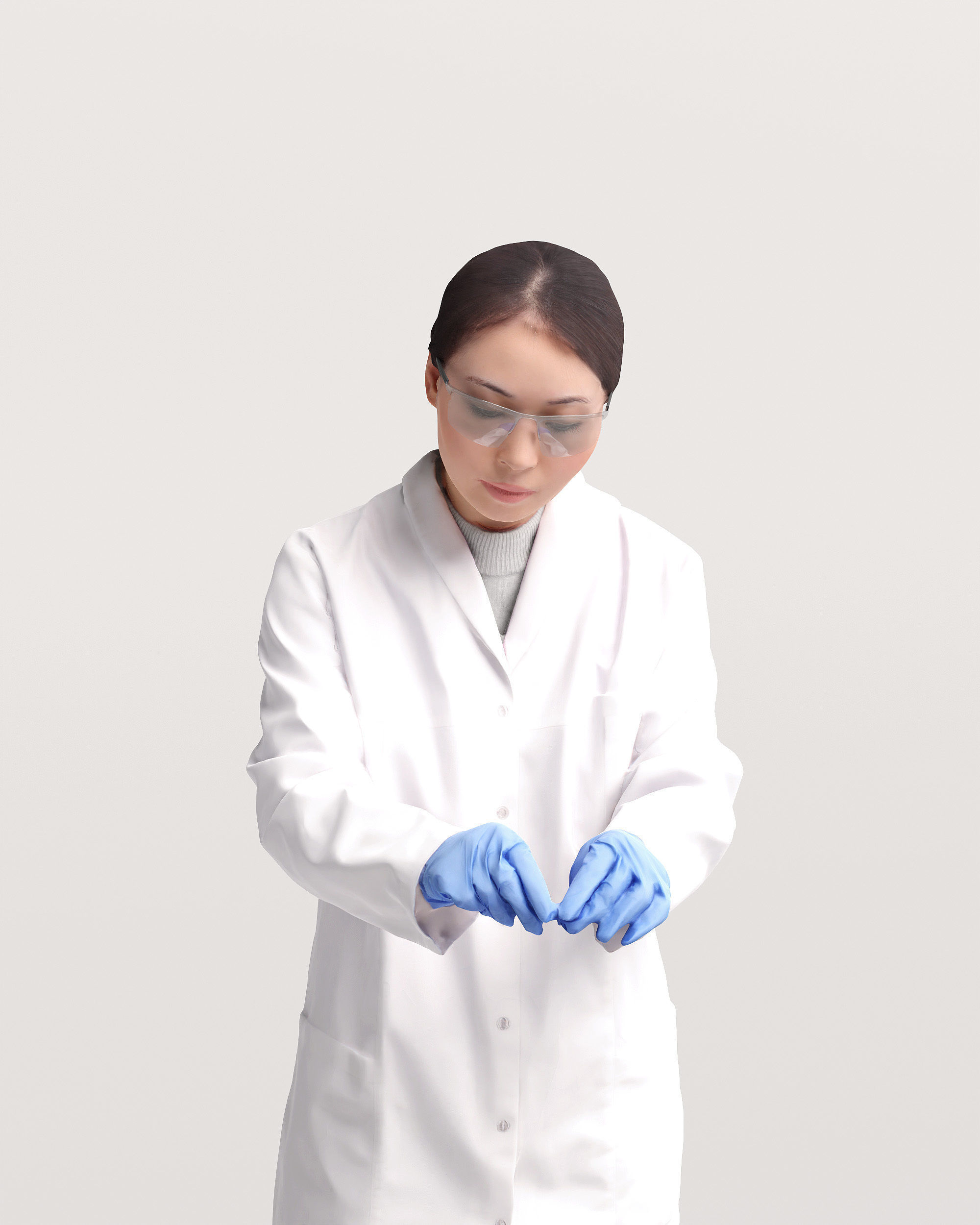 Humano Scientist in a lab 2205-6 3D model_6