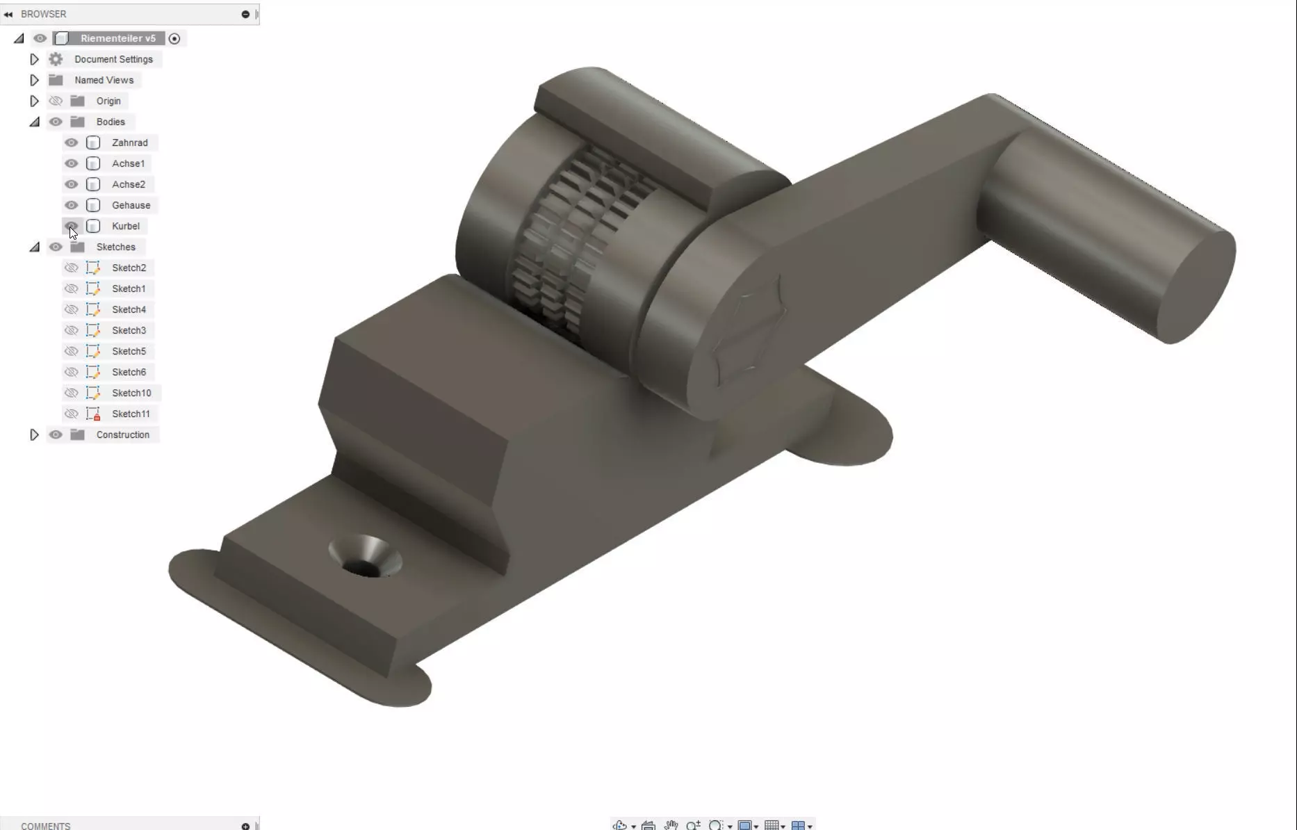 Tooth Belt Splitter to cut 10mm belt into three 3mm belts 3D print model