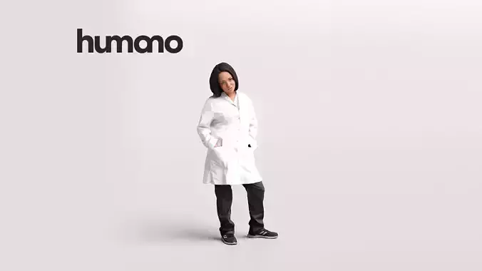 Humano Scientist in a lab 2205 -5 3D model