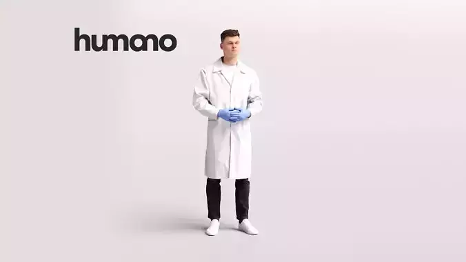 Humano Scientist in a lab 2205-3 3D model