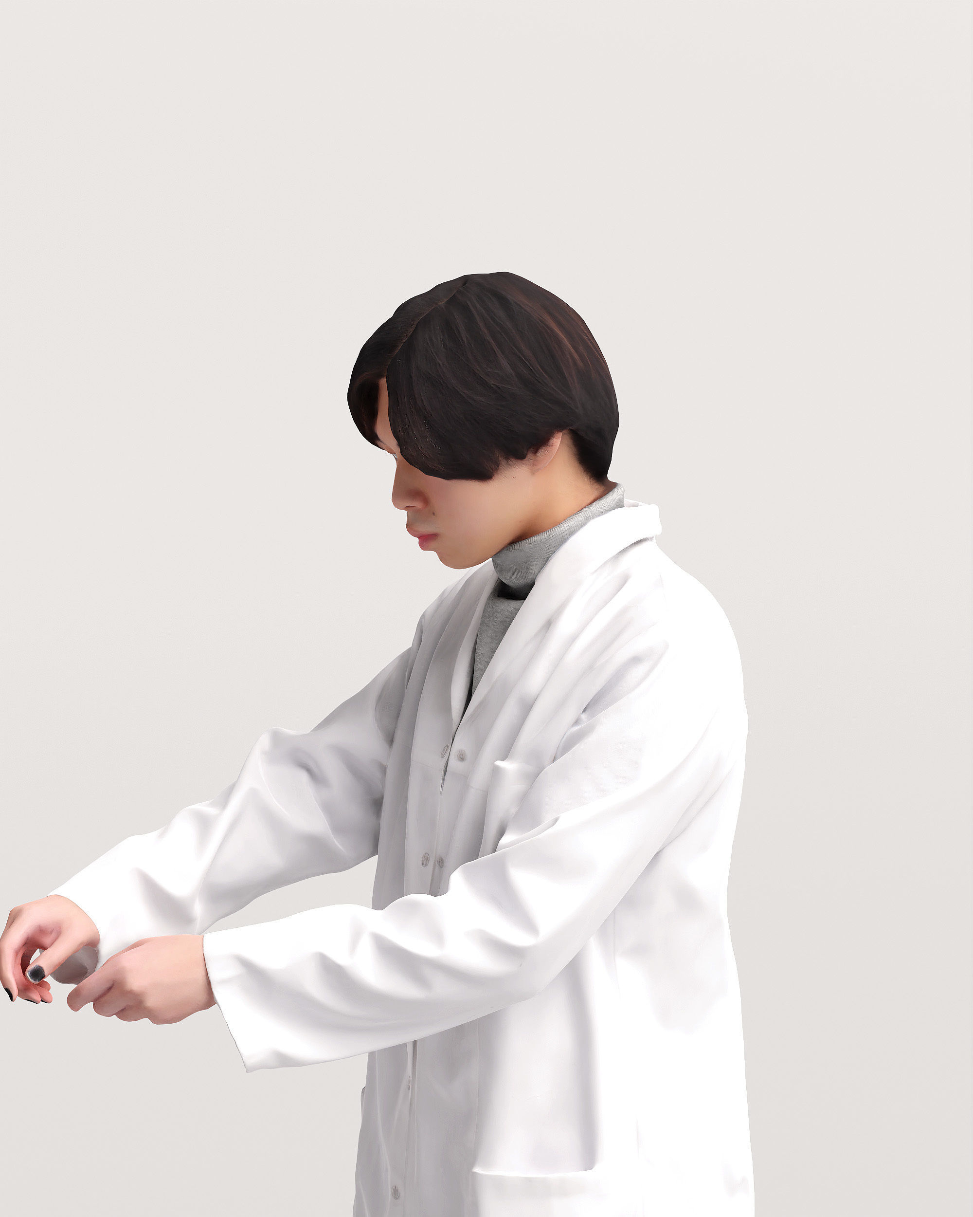 Humano Scientist in a lab 2205-1 3D model_7