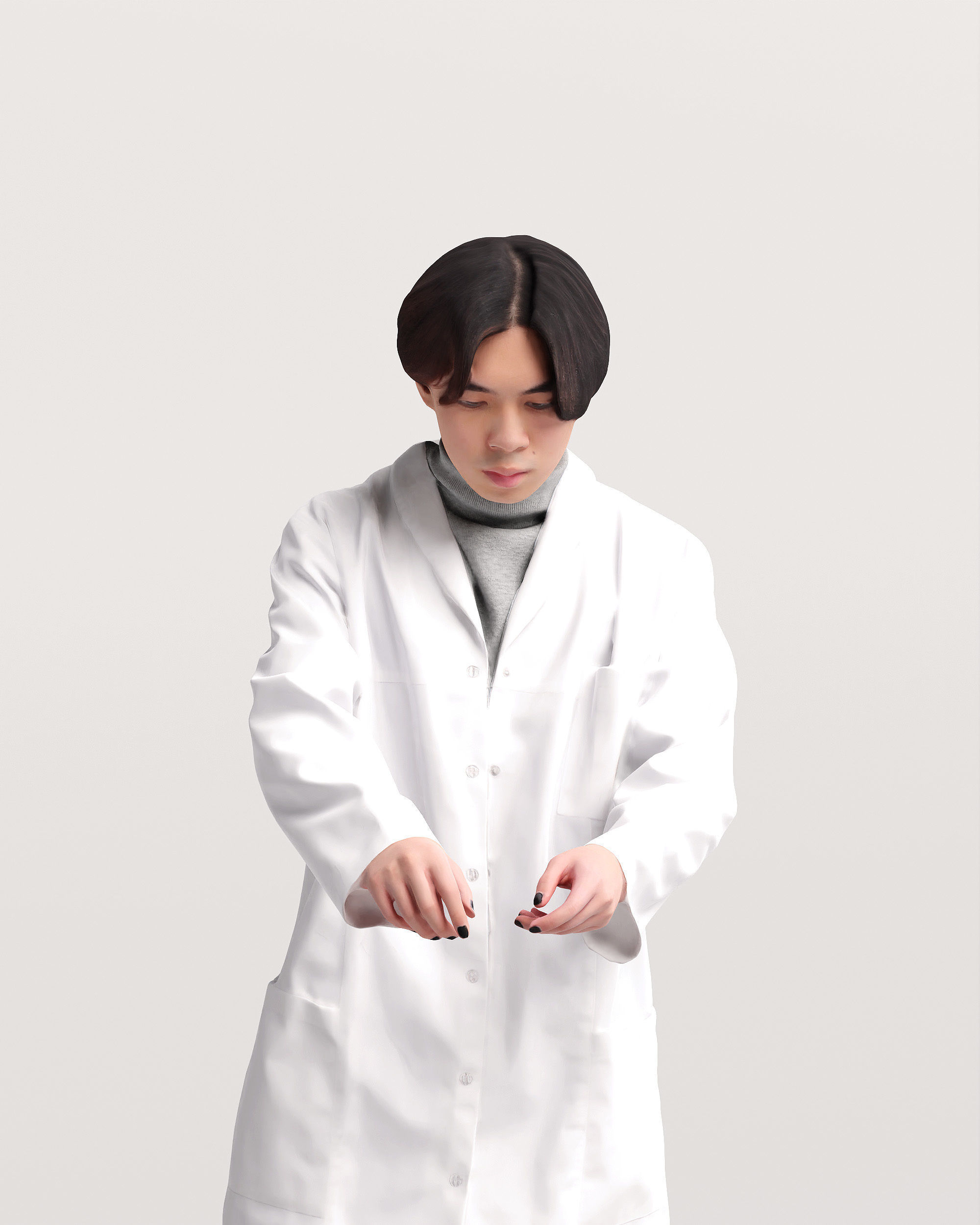 Humano Scientist in a lab 2205-1 3D model_6