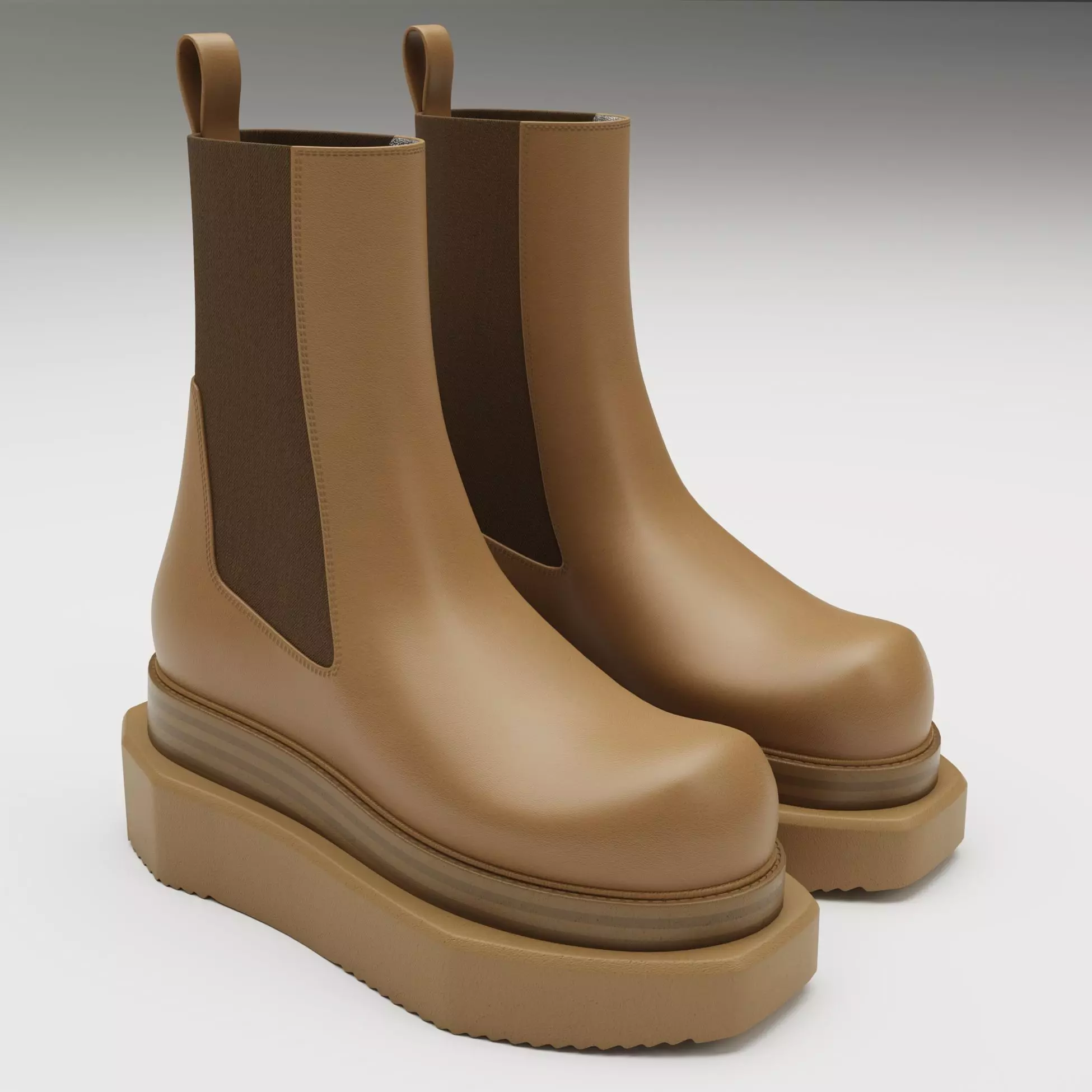 Boots Rick Owens Turbo Cyclops Free low-poly 3D model
