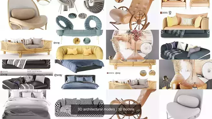 3D architectural models 3D Model Collection