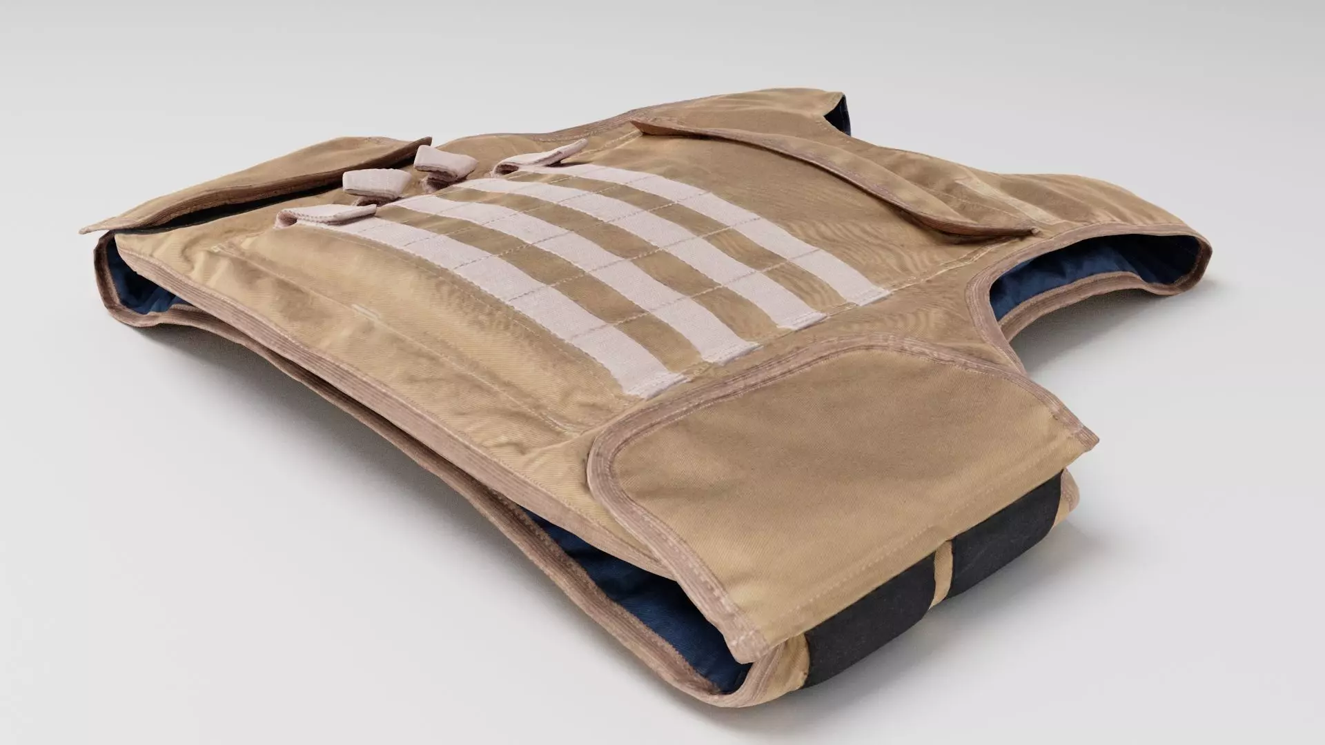 Body armour bulletproof vest armor camouflage uniform 3D model_0