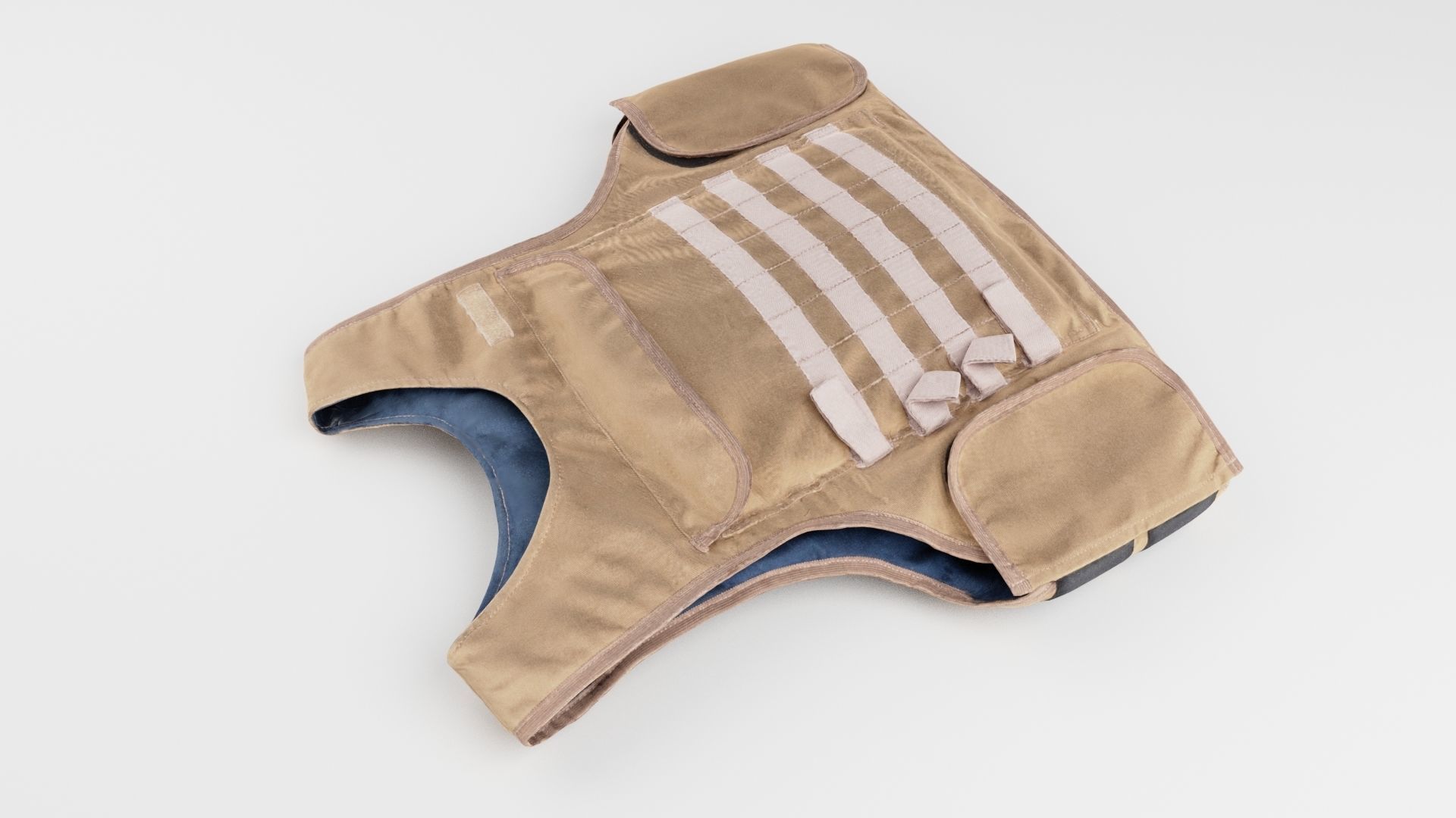 Body armour bulletproof vest armor camouflage uniform 3D model_2