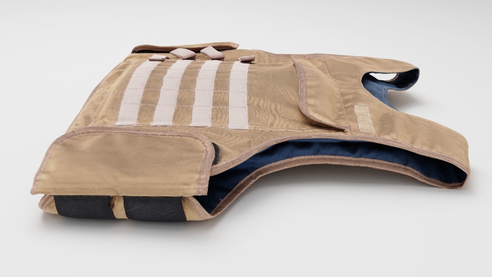 Body armour bulletproof vest armor camouflage uniform 3D model_1