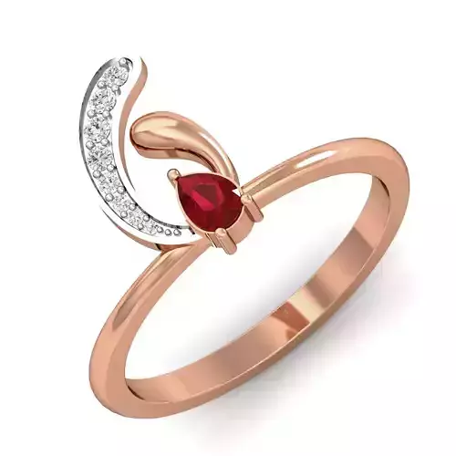 Women Ring Earrings Pendant set 3dm stl 3mf glb render details