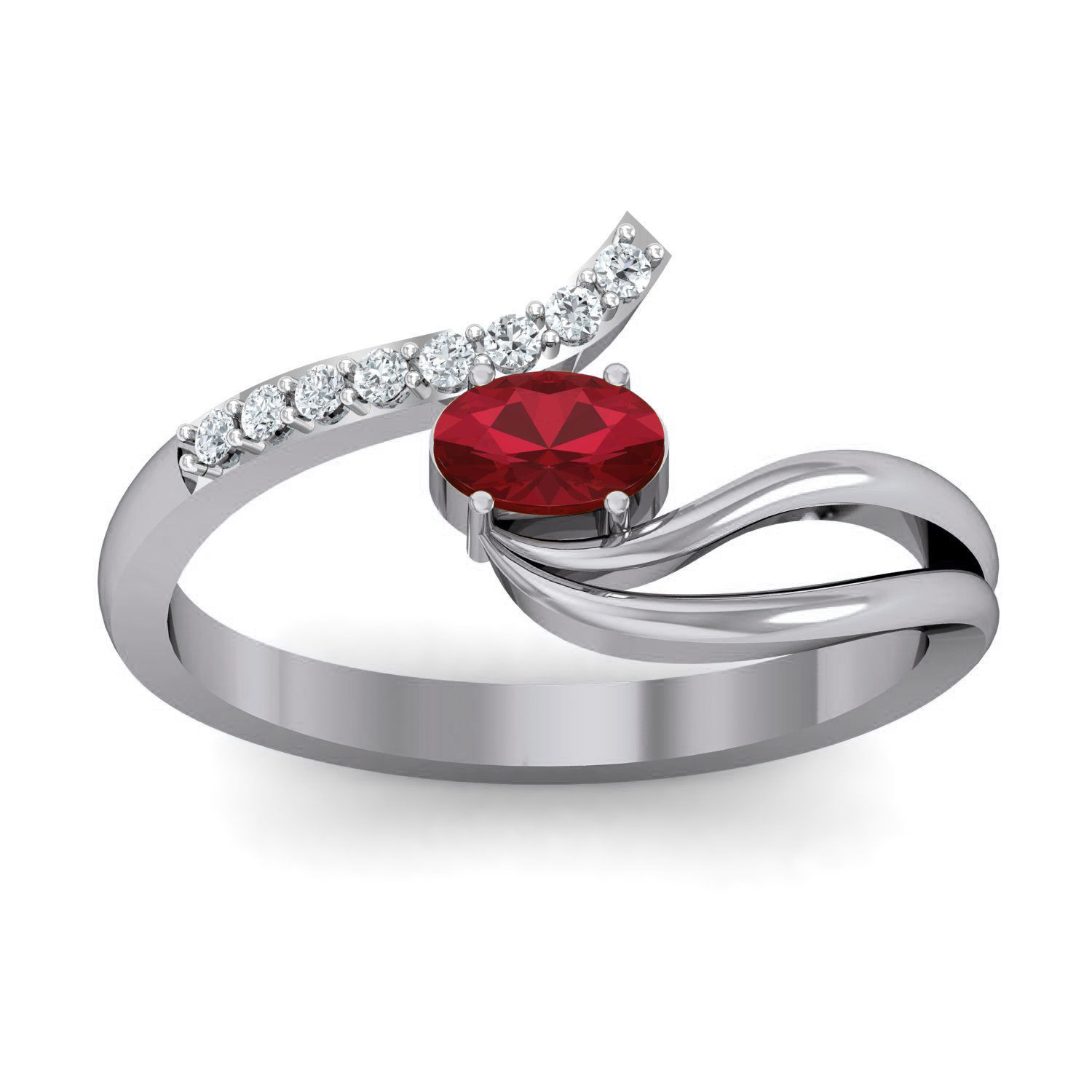 Women Ring Earrings Pendant set 3dm stl 3mf glb render details 3D print model_25