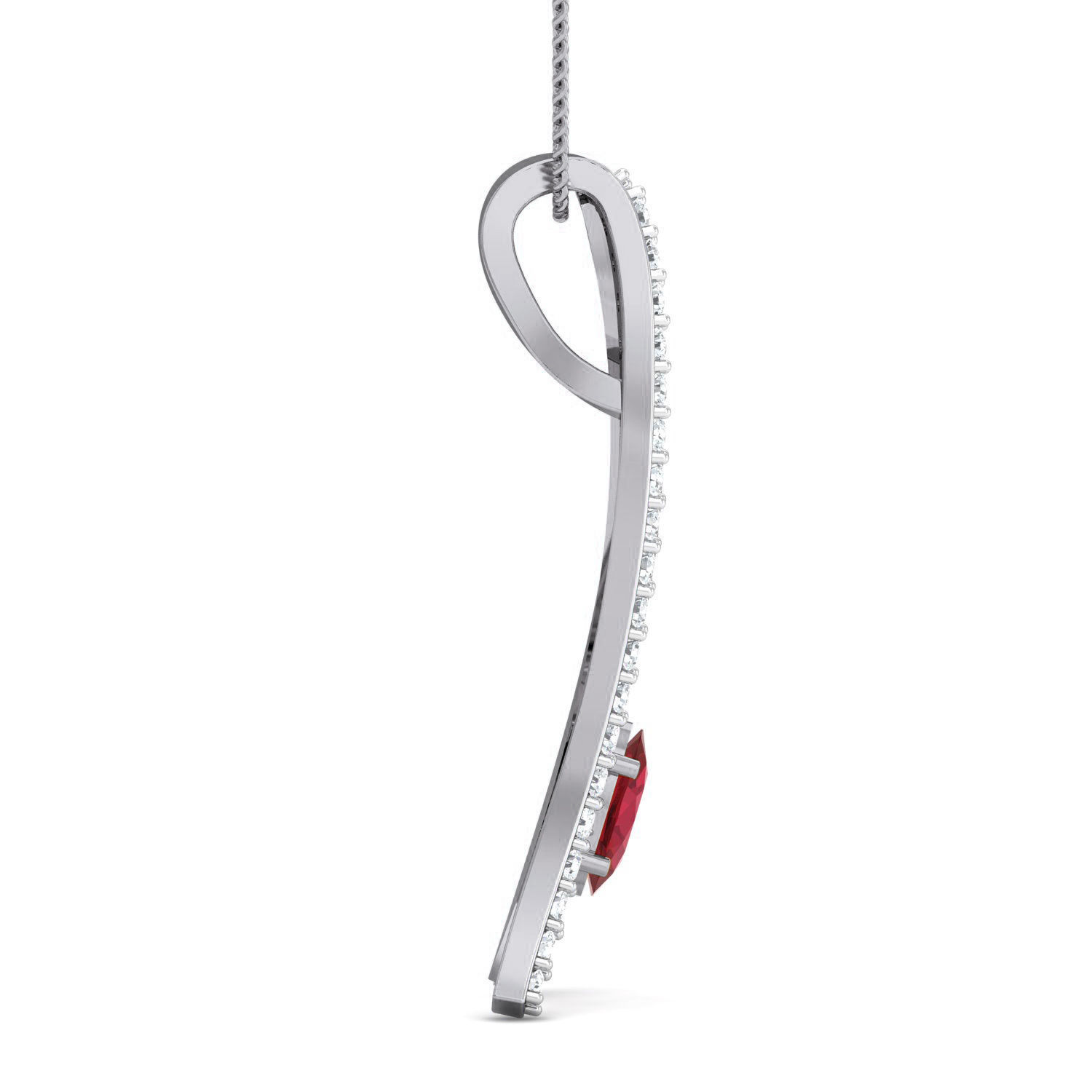 Women Ring Earrings Pendant set 3dm stl 3mf glb render details 3D print model_6