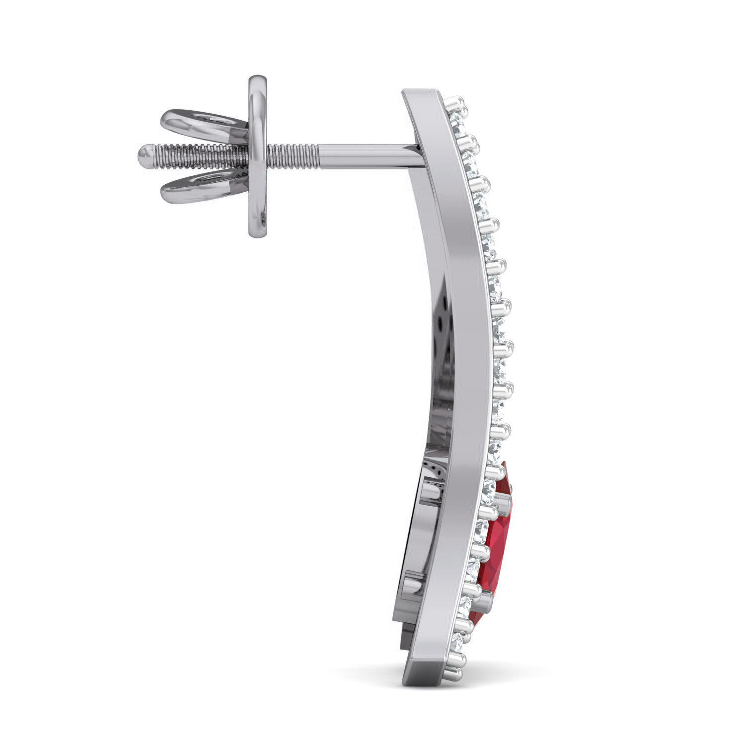 Women Ring Earrings Pendant set 3dm stl 3mf glb render details 3D print model_17