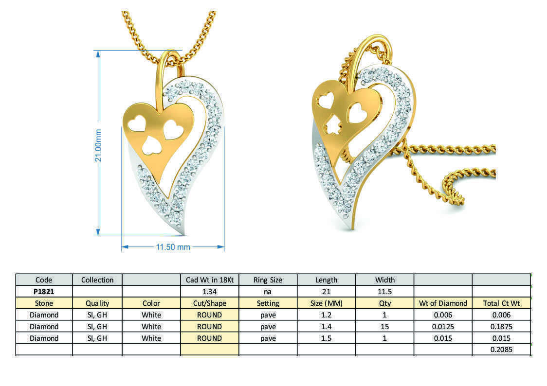 Women Ring Earrings Pendant set 3dm stl 3mf glb render details 3D print model_11