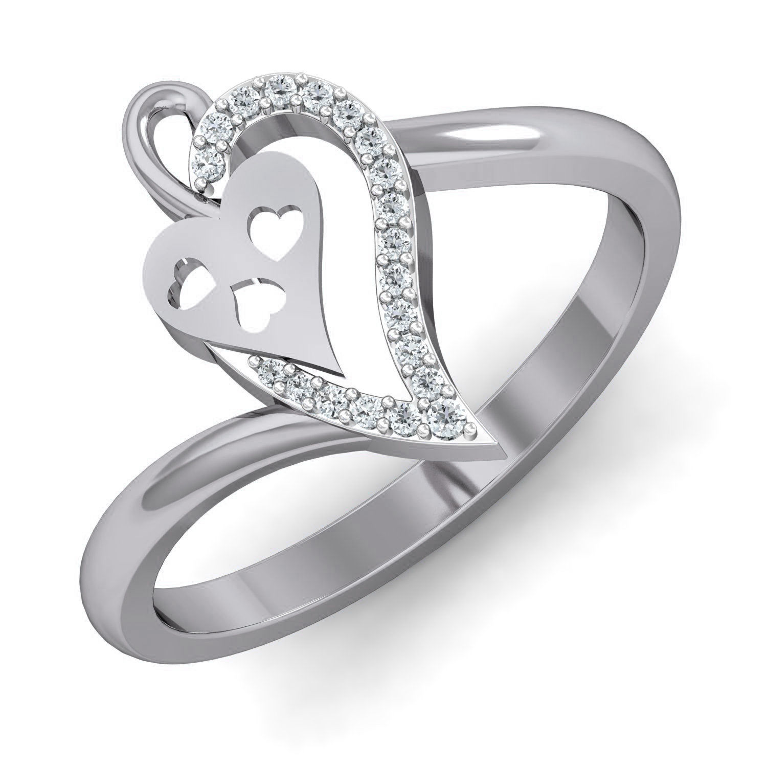 Women Ring Earrings Pendant set 3dm stl 3mf glb render details 3D print model_22