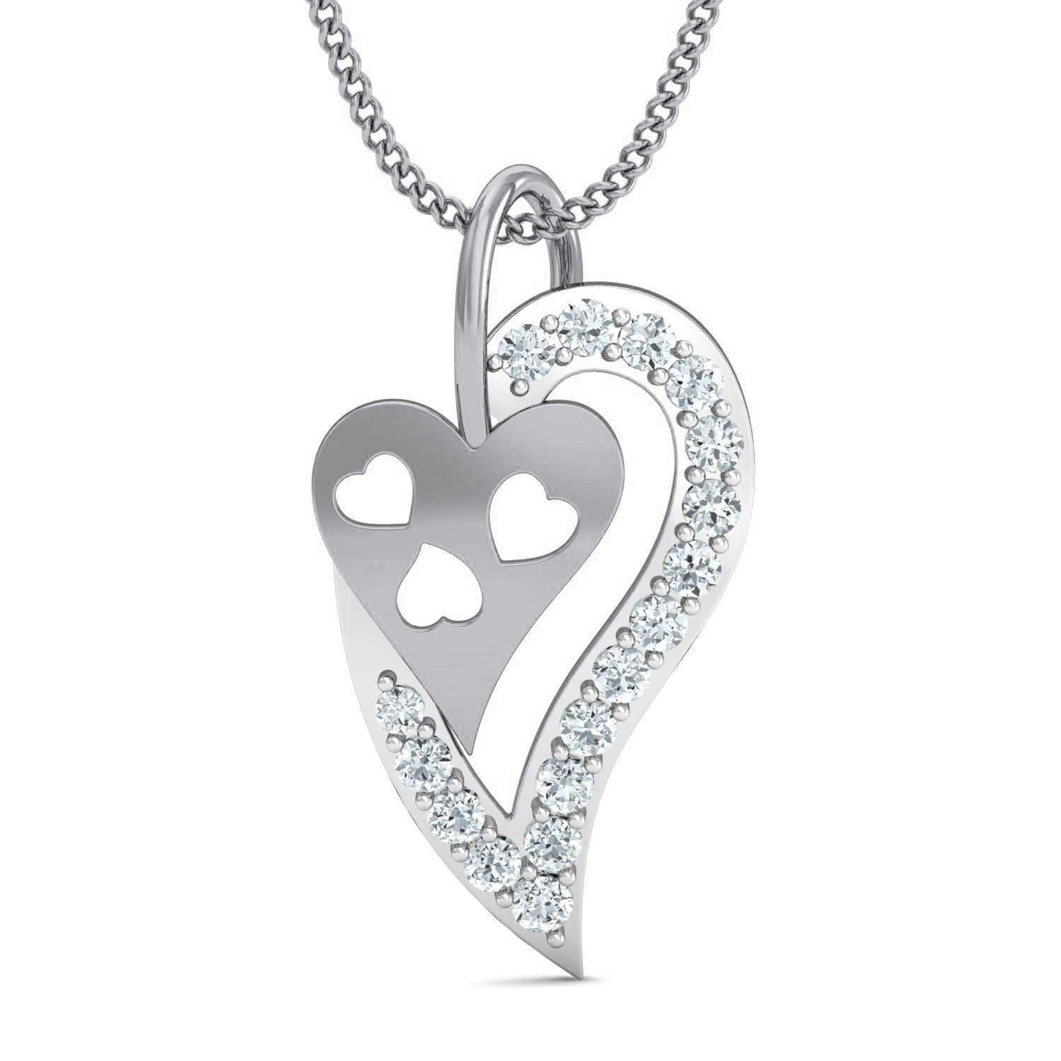 Women Ring Earrings Pendant set 3dm stl 3mf glb render details 3D print model_4