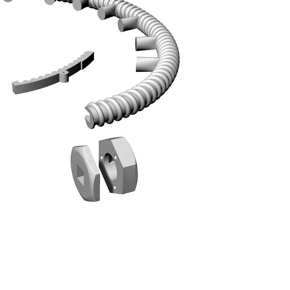 Bracelet Ecrou size 17 original parameters 3D print model_4