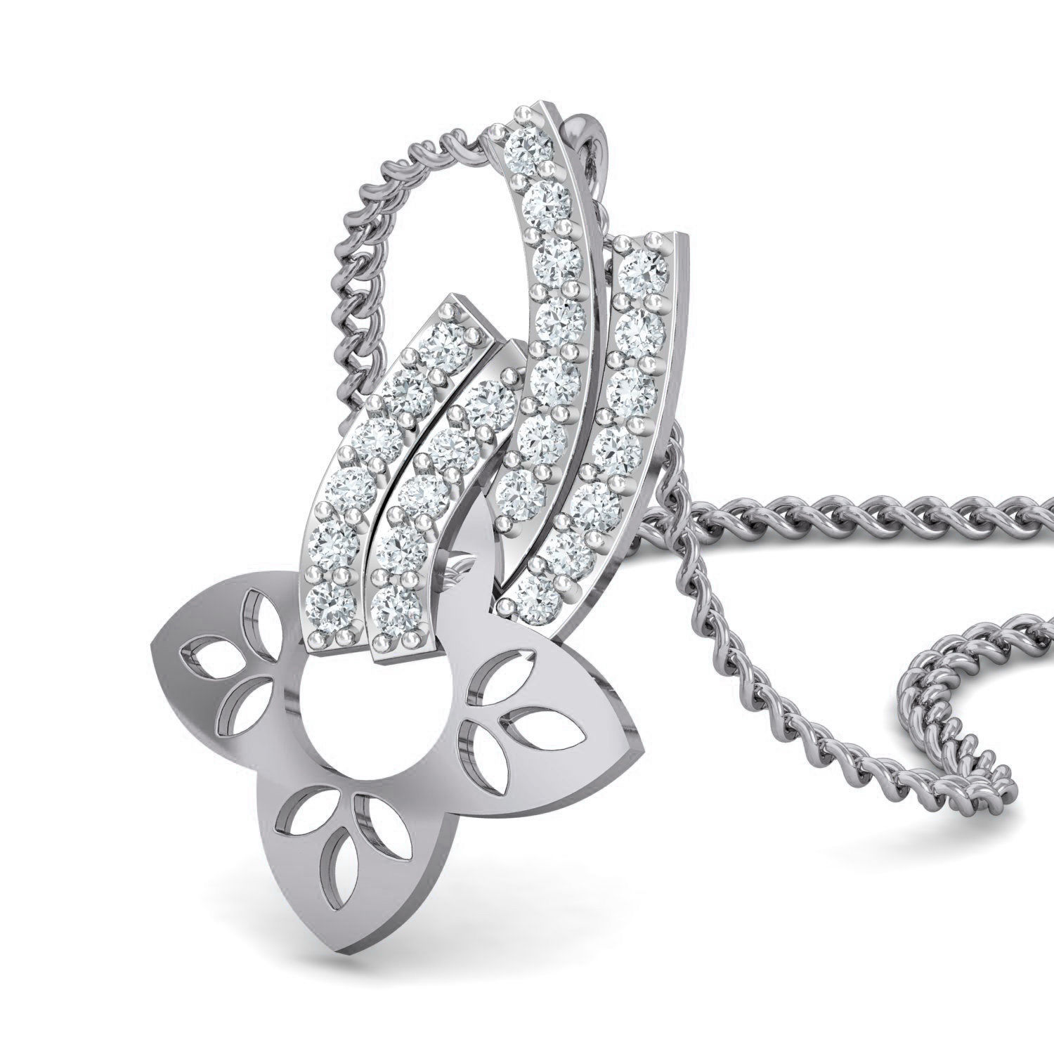 Women Ring Earrings Pendant set 3dm stl 3mf glb render details 3D print model_9