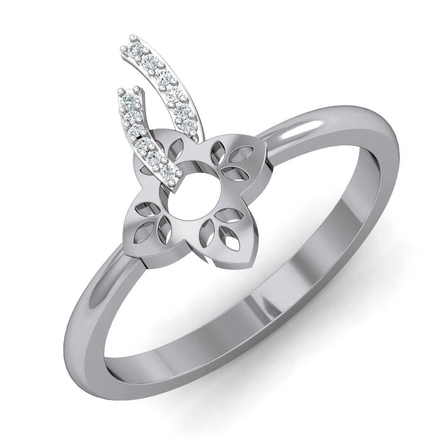 Women Ring Earrings Pendant set 3dm stl 3mf glb render details 3D print model_22