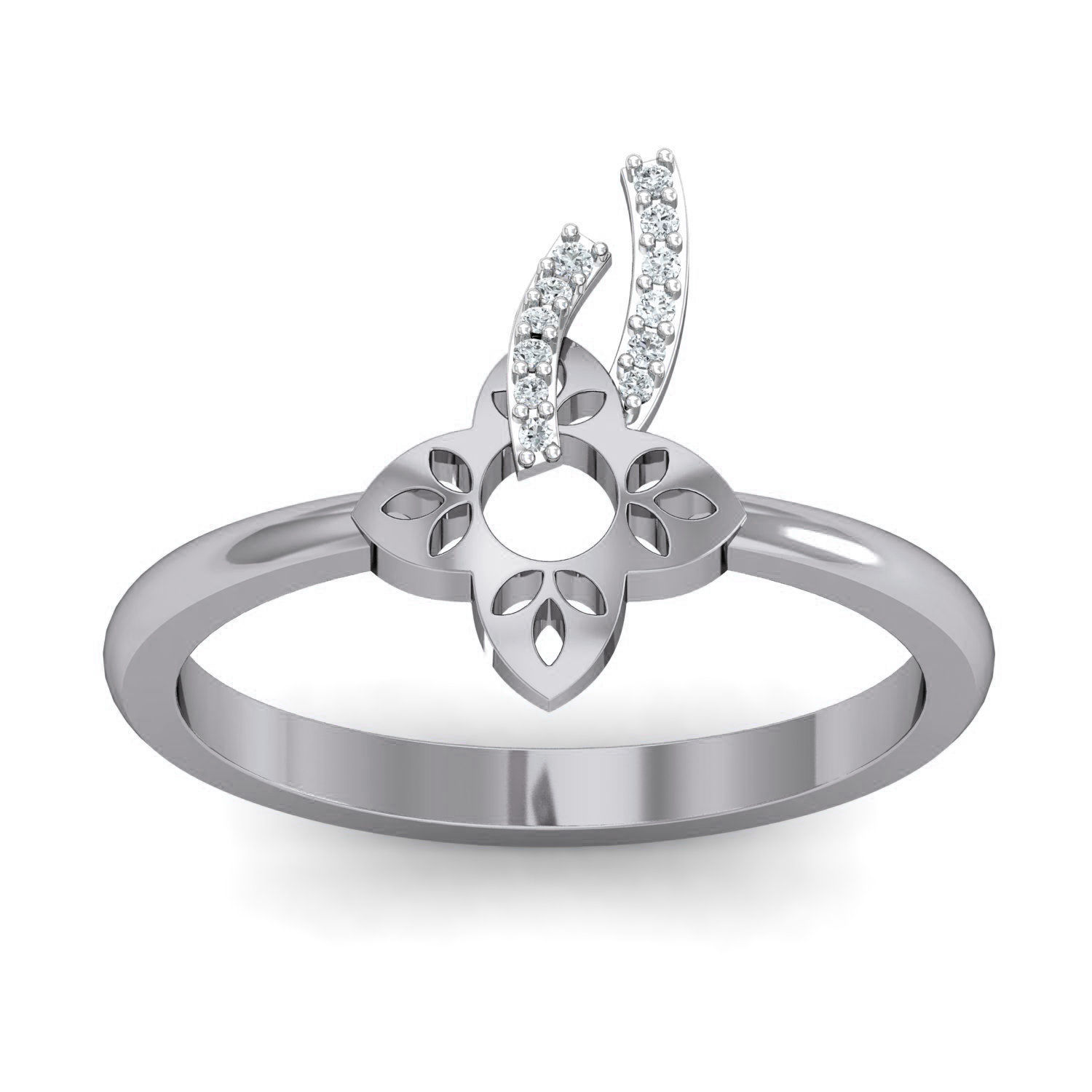 Women Ring Earrings Pendant set 3dm stl 3mf glb render details 3D print model_24