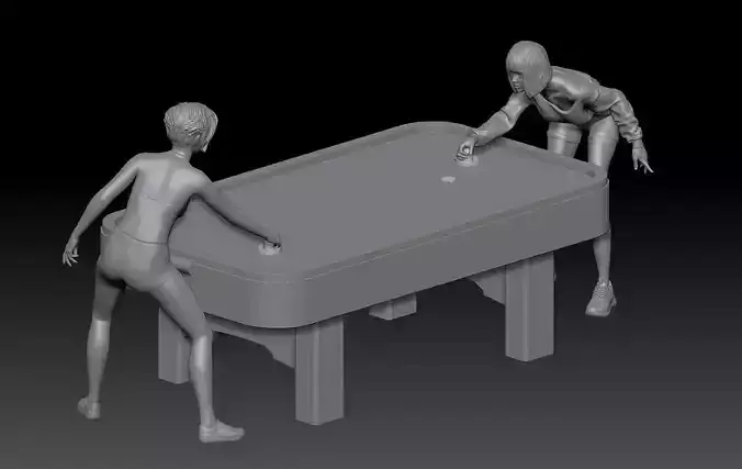 AIR HOCKEY GAME ARCADE 3D print model