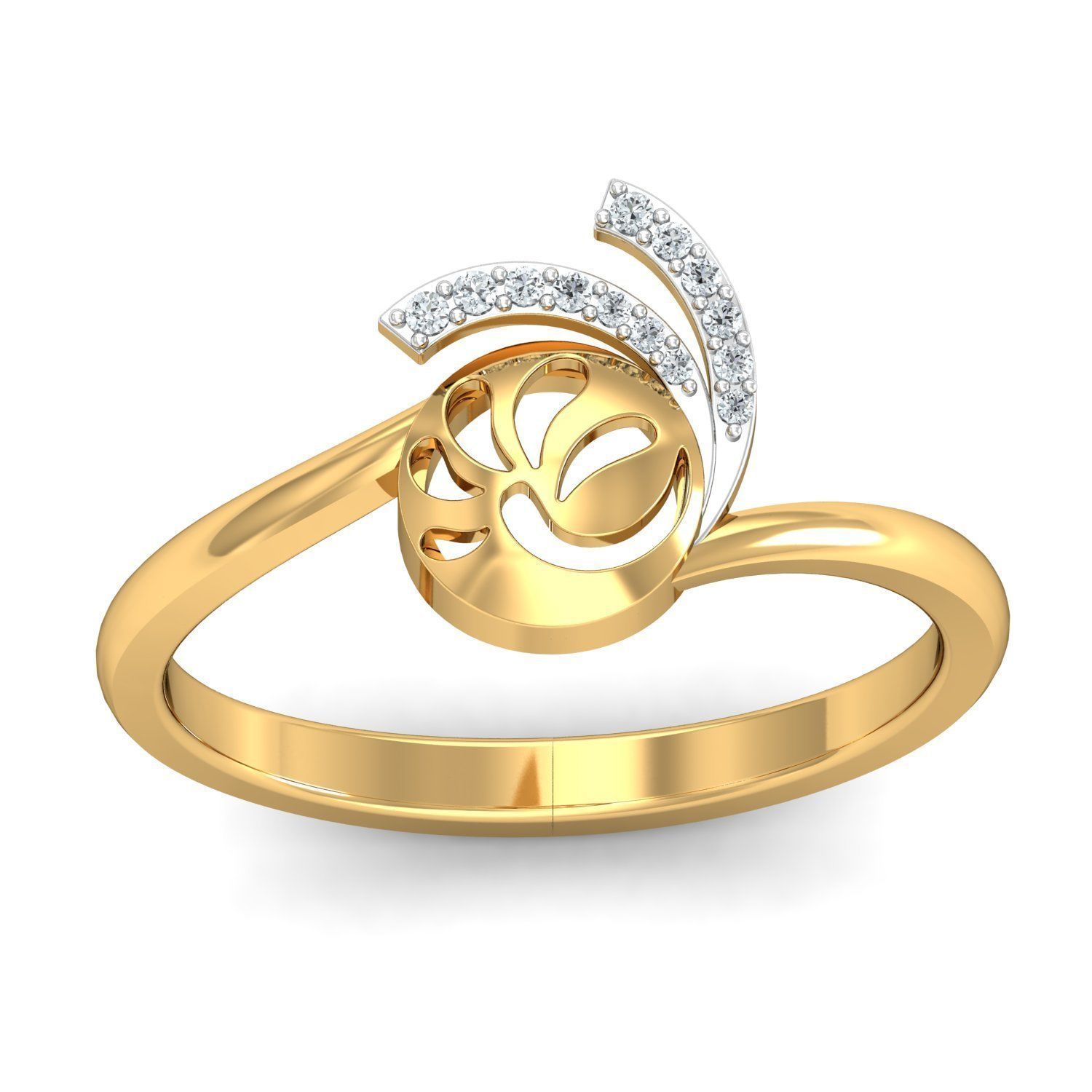 Women Ring Earrings Pendant set 3dm stl 3mf glb render details 3D print model_23