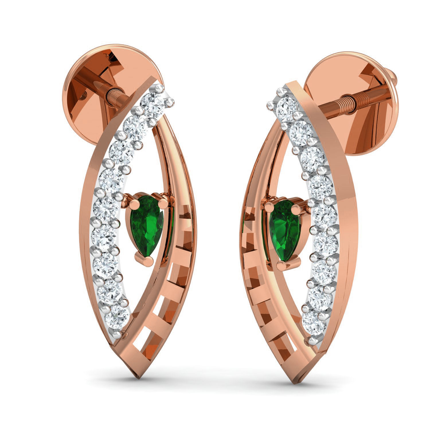 Women Ring Earrings Pendant set 3dm stl 3mf glb render details 3D print model_1