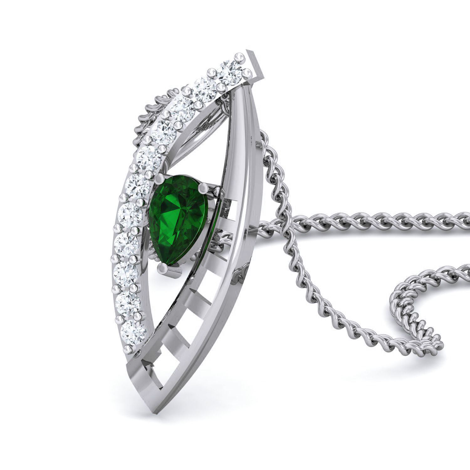 Women Ring Earrings Pendant set 3dm stl 3mf glb render details 3D print model_9