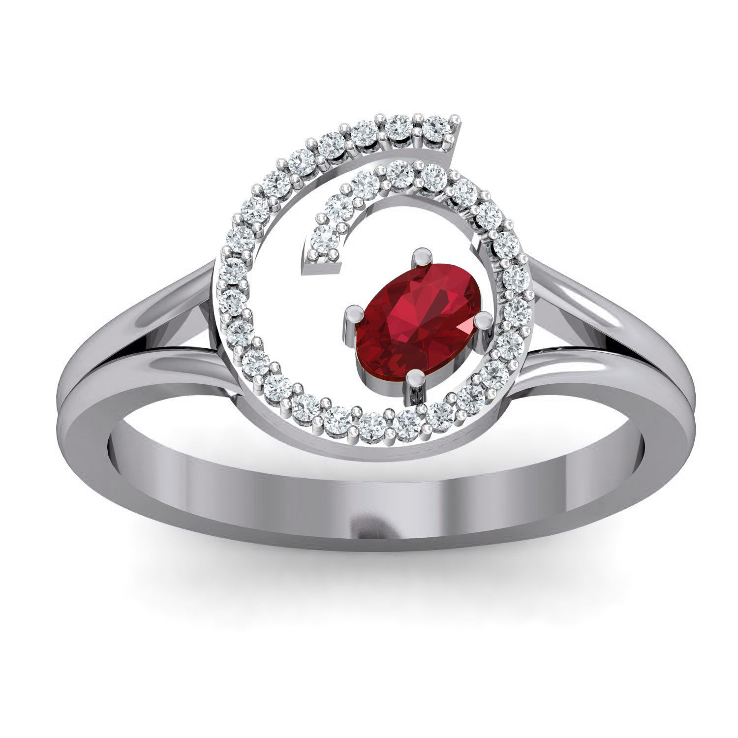 Women Ring Earrings Pendant set 3dm stl 3mf glb render details 3D print model_24