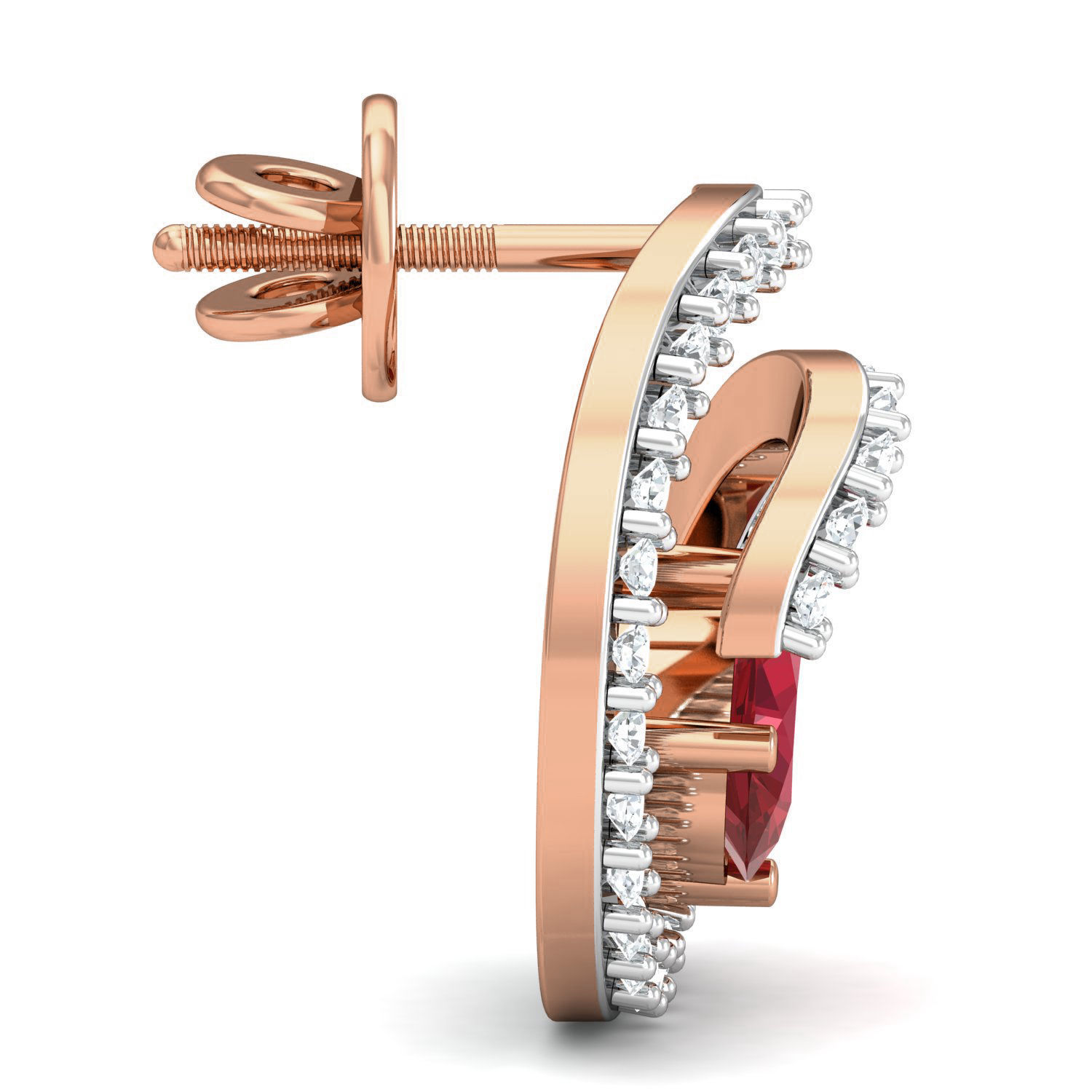 Women Ring Earrings Pendant set 3dm stl 3mf glb render details 3D print model_19