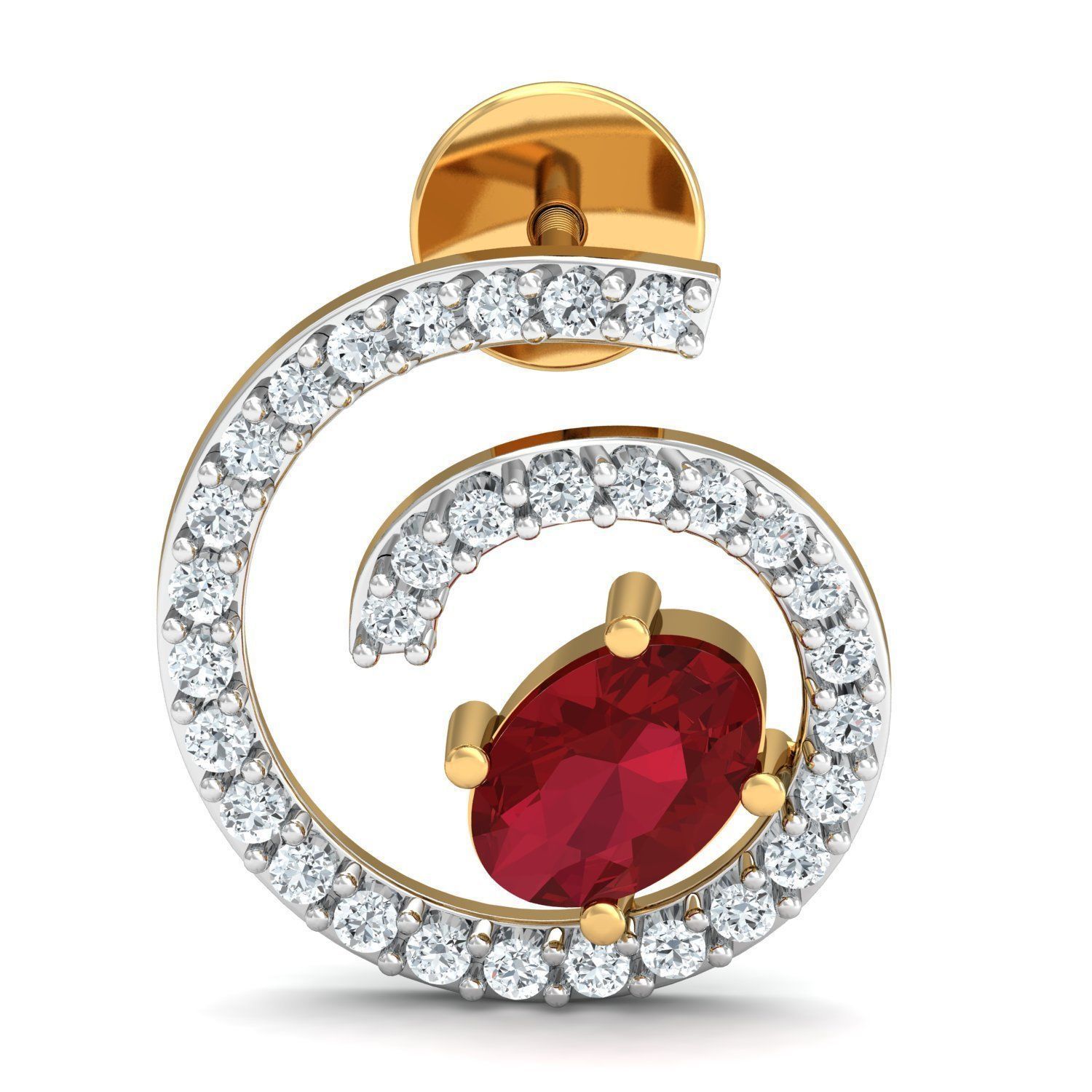 Women Ring Earrings Pendant set 3dm stl 3mf glb render details 3D print model_14