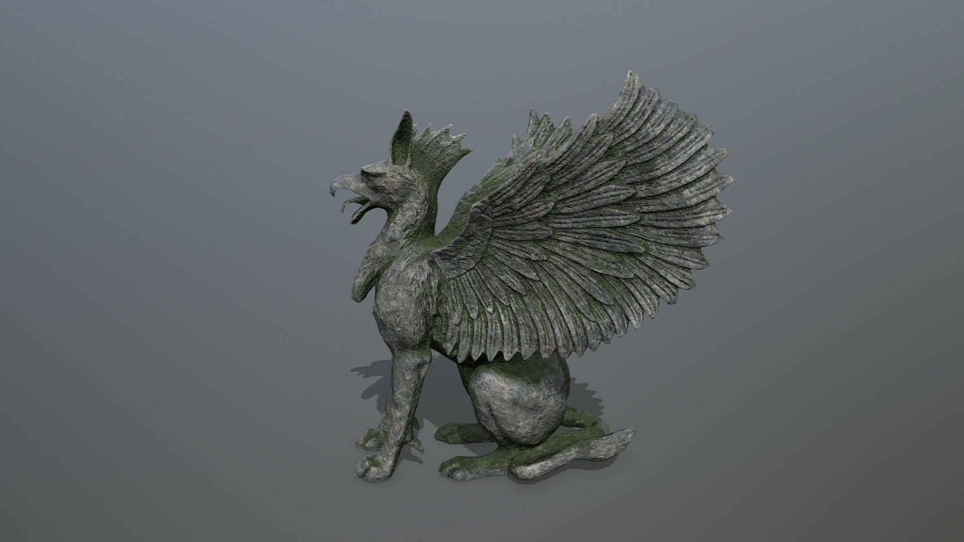 3D model Statue Creature VR / AR / low-poly | CGTrader