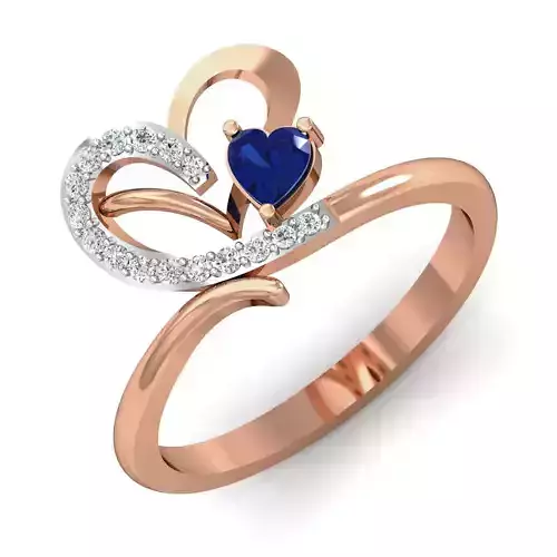 Women Ring Earrings Pendant set 3dm stl 3mf glb render details