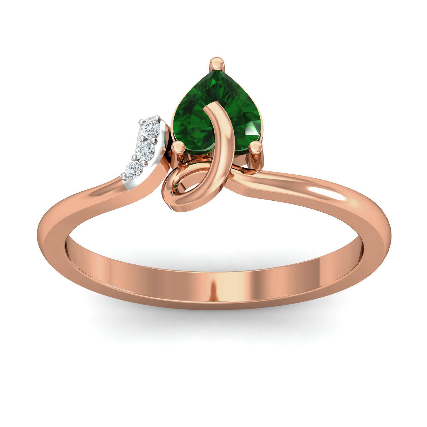 Women Ring Earrings Pendant set 3dm stl 3mf glb render details 3D print model_25