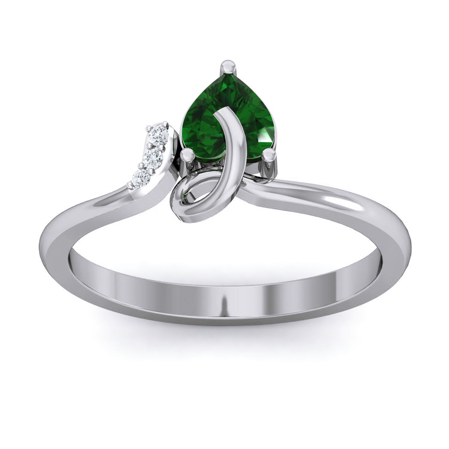 Women Ring Earrings Pendant set 3dm stl 3mf glb render details 3D print model_24