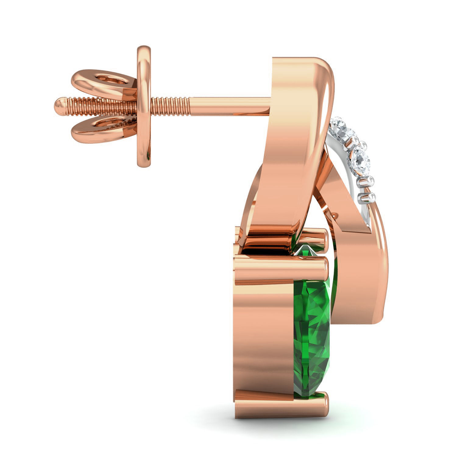 Women Ring Earrings Pendant set 3dm stl 3mf glb render details 3D print model_19