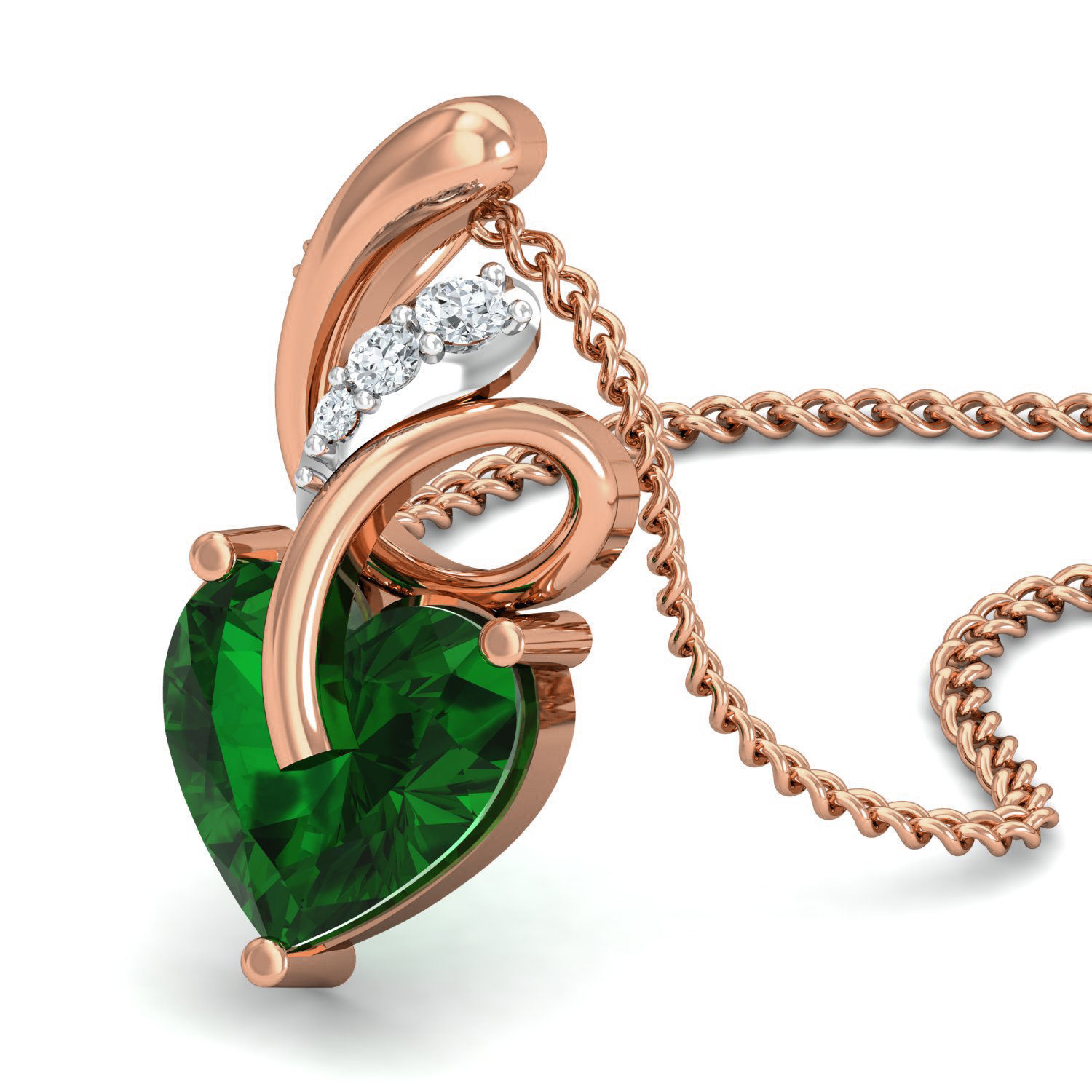 Women Ring Earrings Pendant set 3dm stl 3mf glb render details 3D print model_8