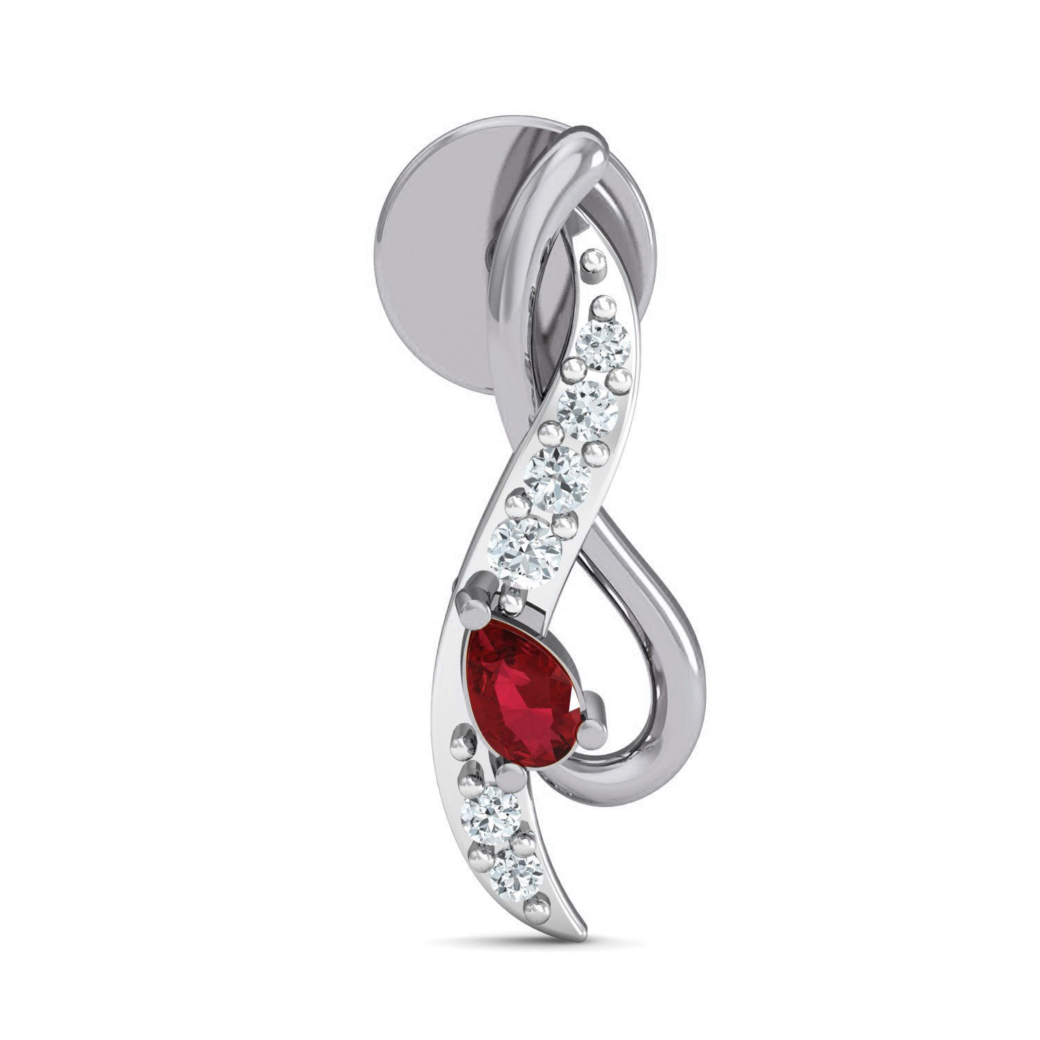 Women Ring Earrings Pendant set 3dm stl 3mf glb render details 3D print model_15