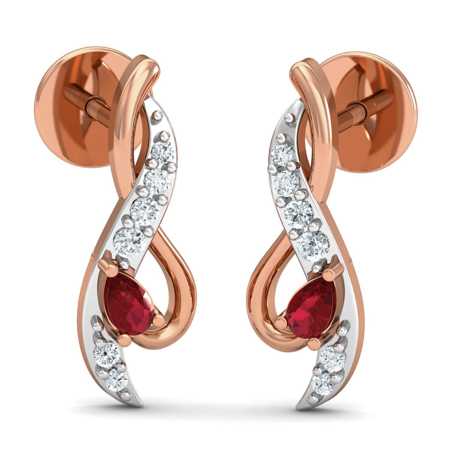 Women Ring Earrings Pendant set 3dm stl 3mf glb render details 3D print model_1