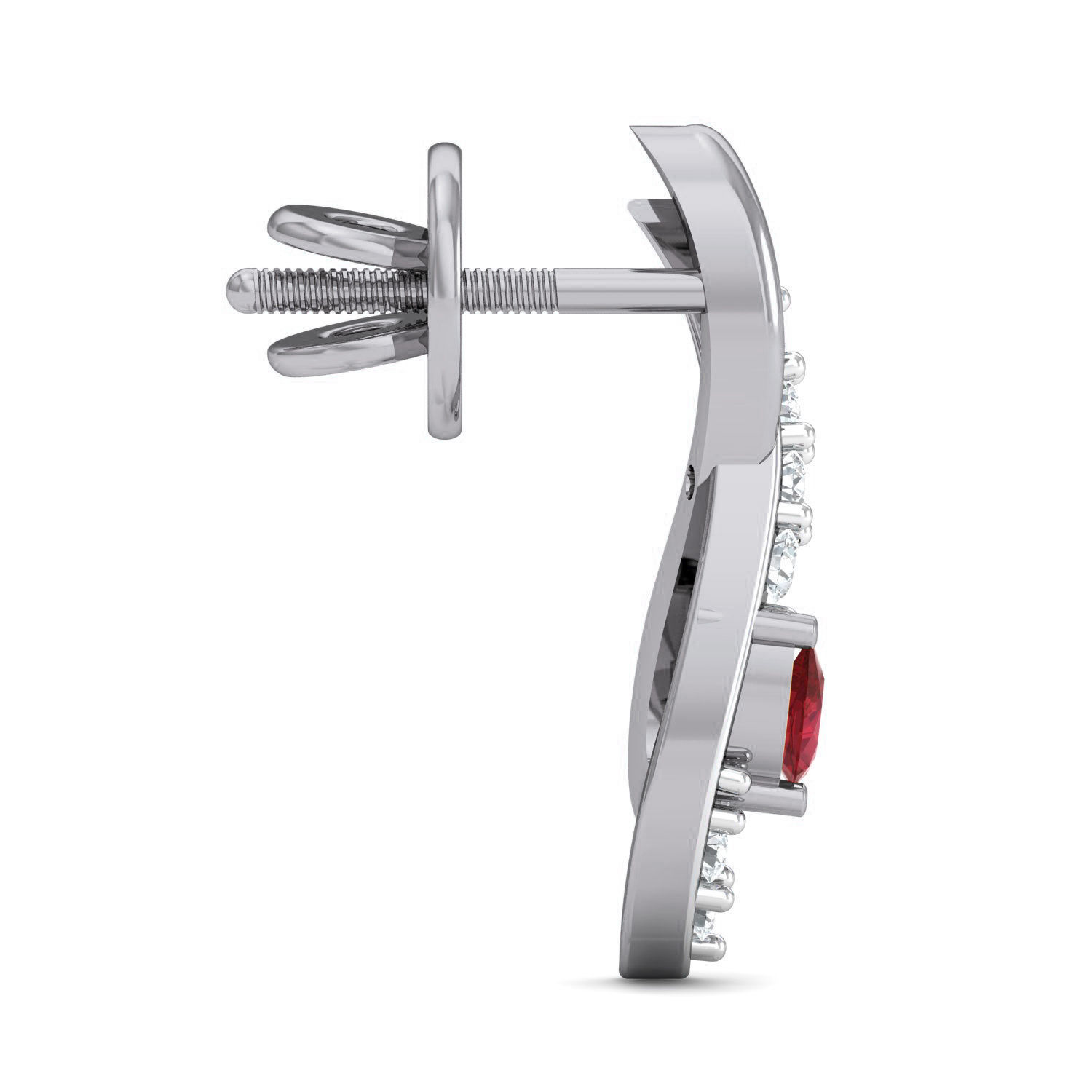 Women Ring Earrings Pendant set 3dm stl 3mf glb render details 3D print model_18