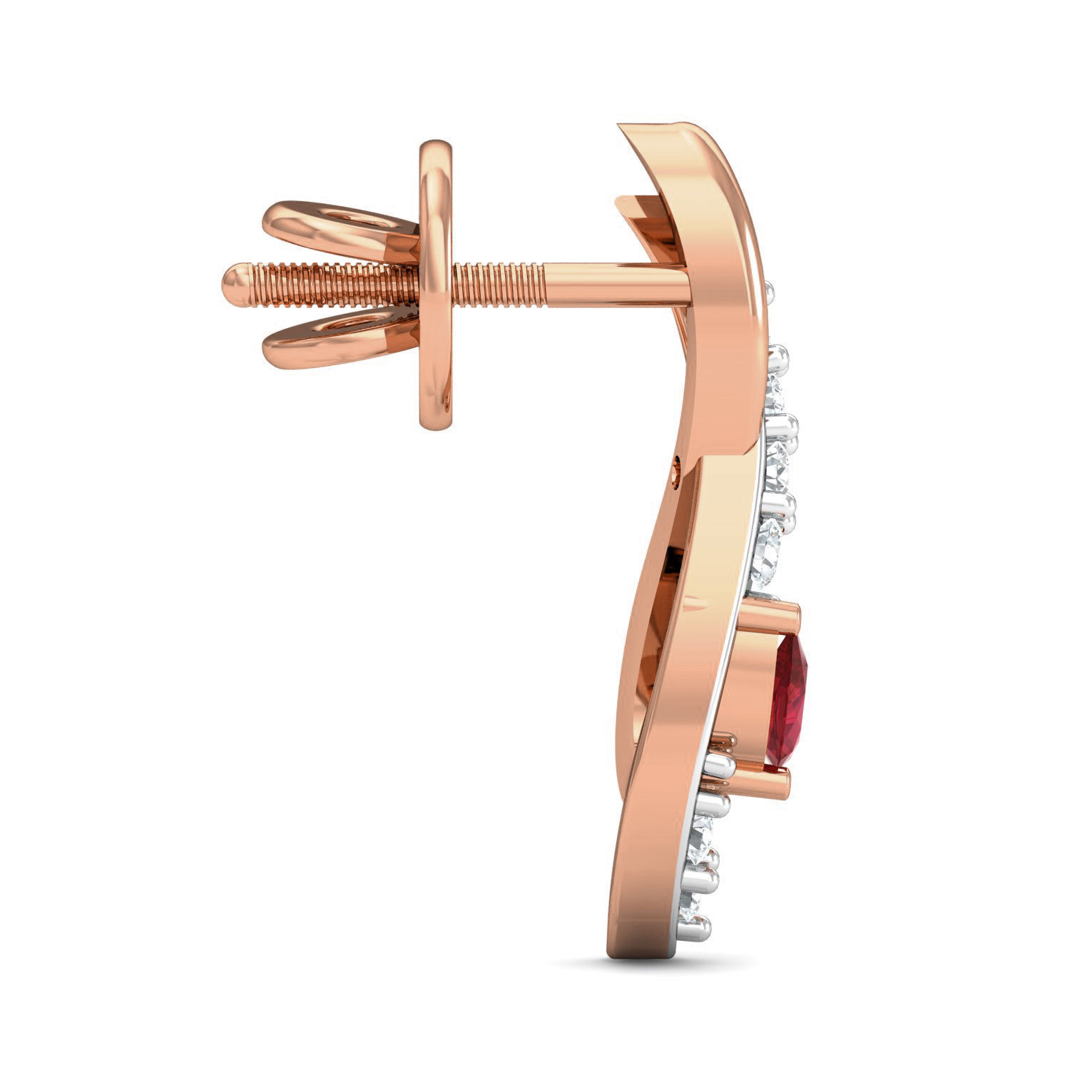 Women Ring Earrings Pendant set 3dm stl 3mf glb render details 3D print model_19