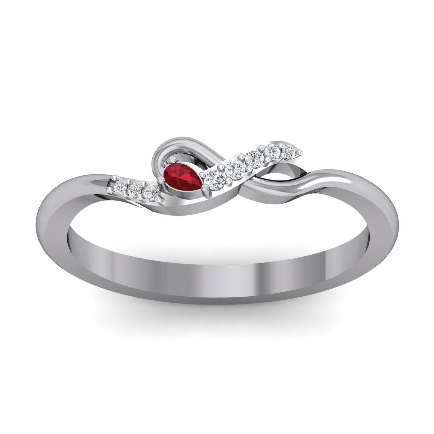 Women Ring Earrings Pendant set 3dm stl 3mf glb render details 3D print model_23