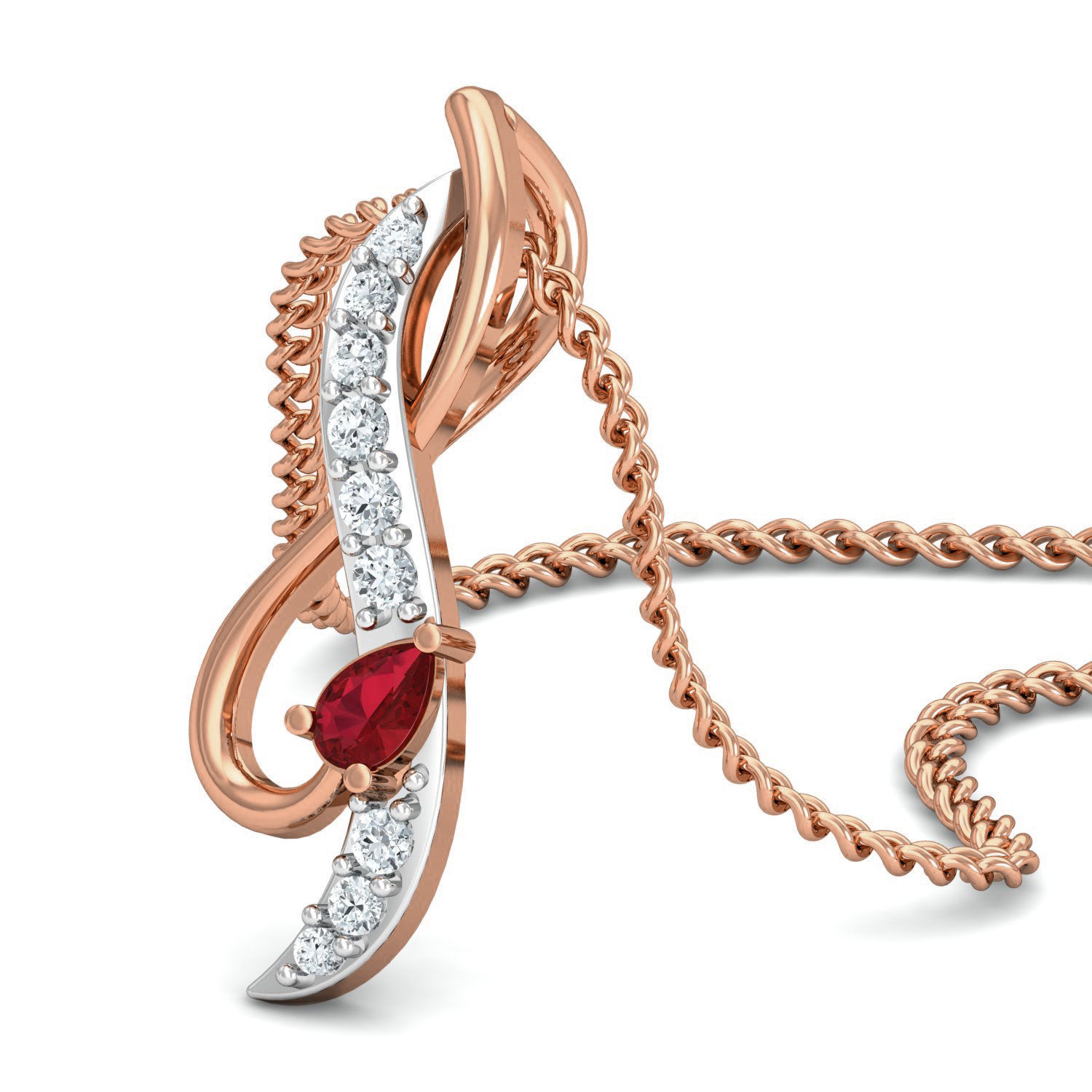 Women Ring Earrings Pendant set 3dm stl 3mf glb render details 3D print model_10