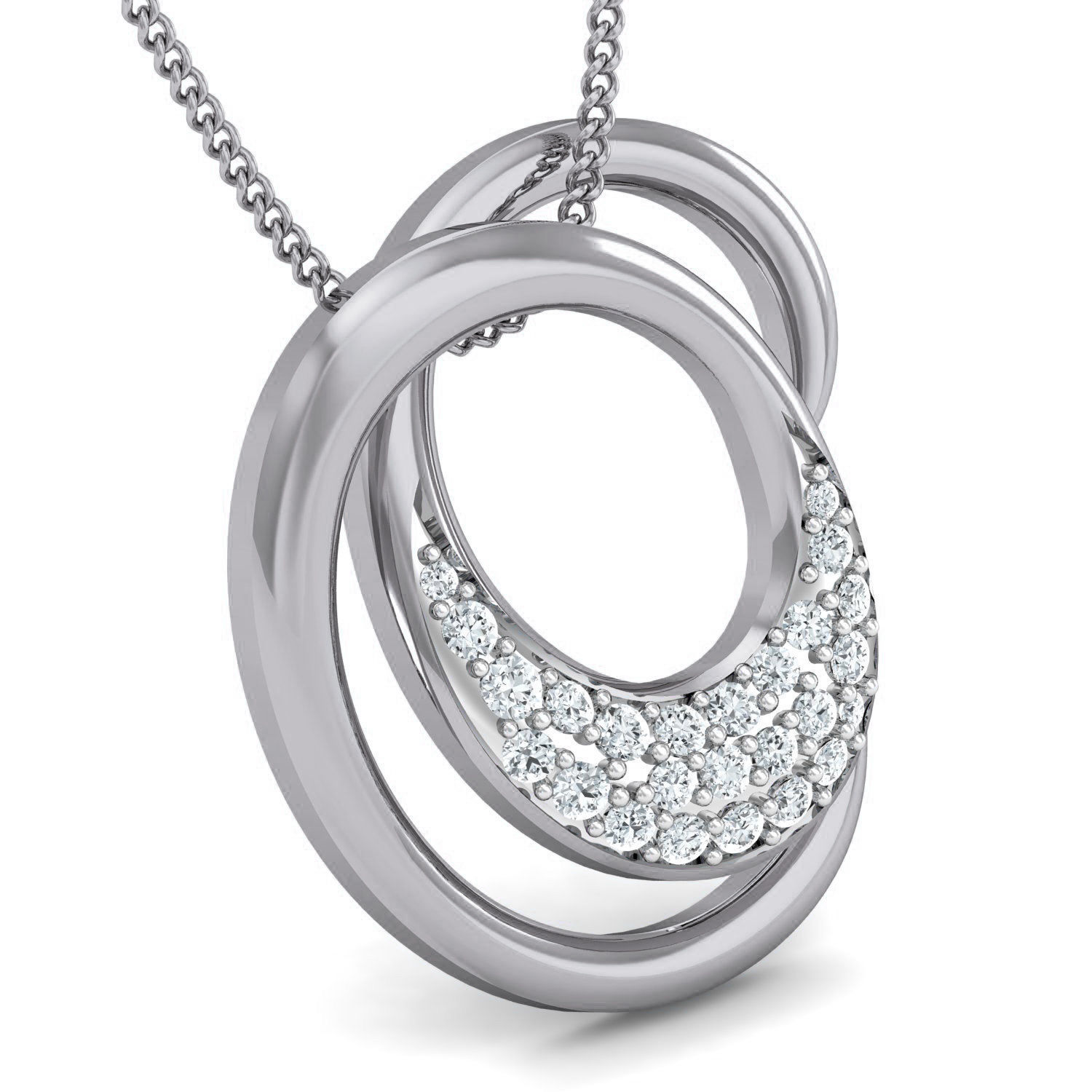 Women Ring Earrings Pendant set 3dm stl 3mf glb render details 3D print model_9