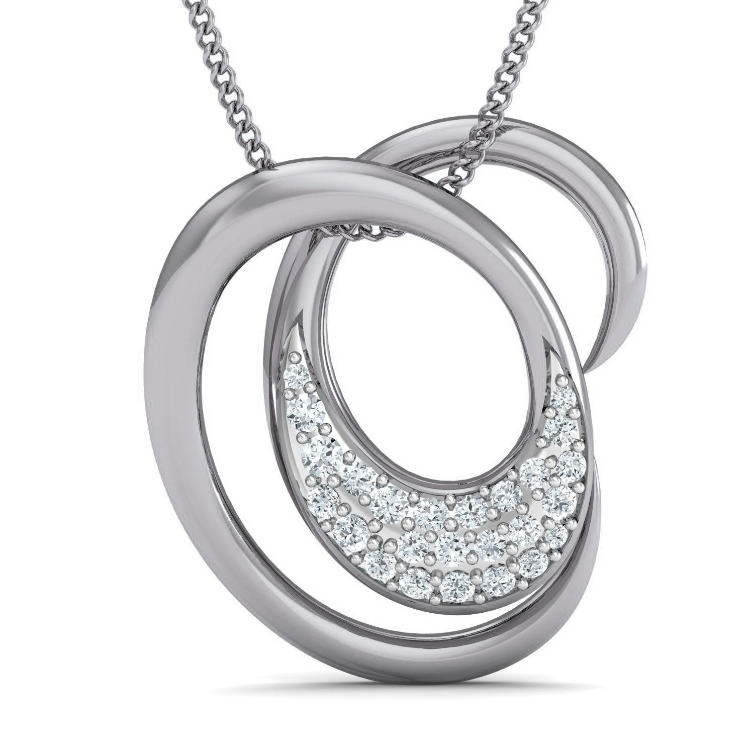 Women Ring Earrings Pendant set 3dm stl 3mf glb render details 3D print model_4